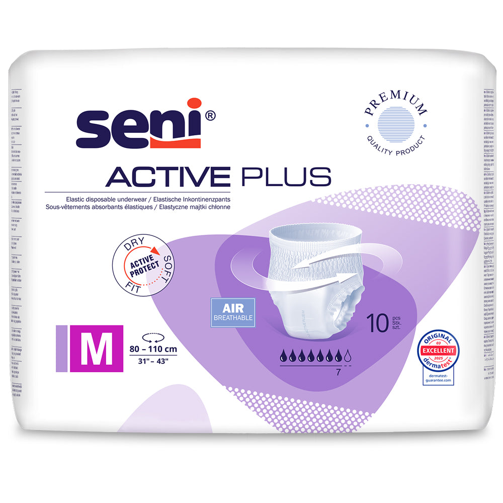 Seni Active Plus Inkontinenzslips Größe M (1x10 Stück)