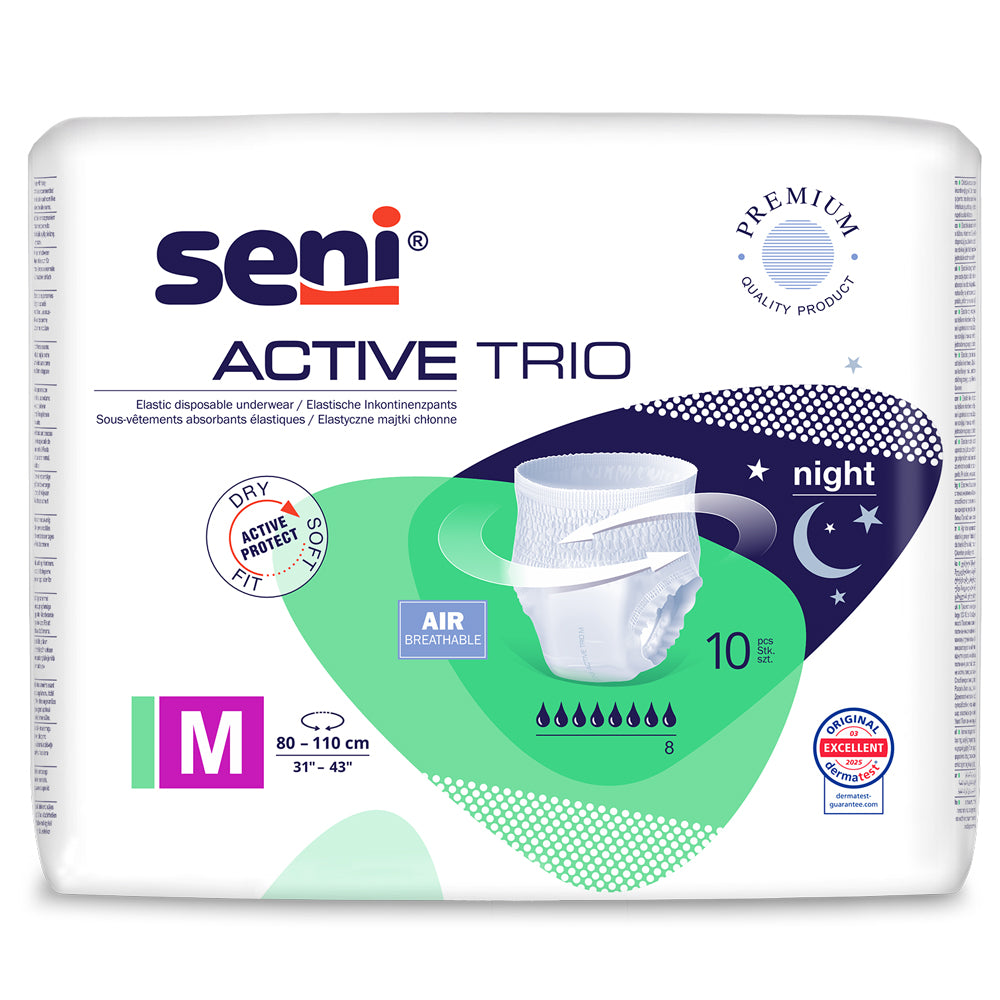Seni Active Trio Inkontinenzslips Größe M (1x10 Stück)