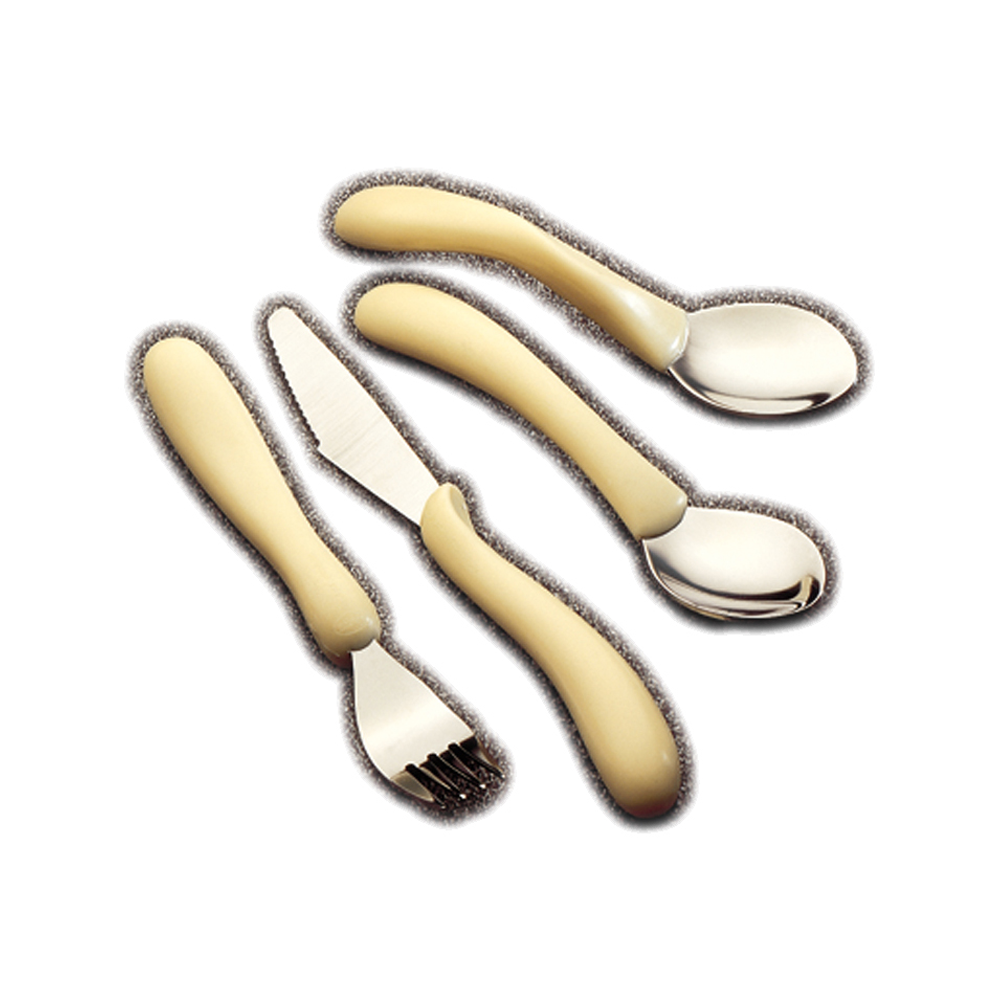 homecraft® Essbesteck mit konturiertem Griff - Löffel rechts gebogen