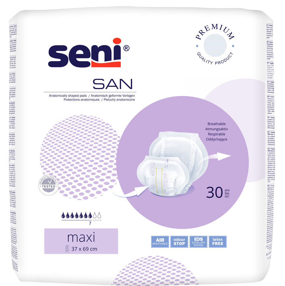 Seni San Maxi Gr. 3 anatomische Vorlagen (1x30 Stk.)