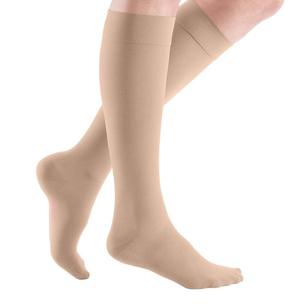 mediven elegance CCL2 AD Kompressionsstrümpfe kurz (34-38 cm) mit Trikotabschlussrand