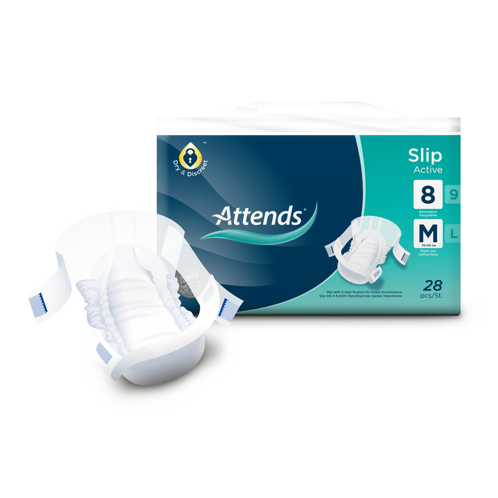 Attends Slip Active 8 Medium (4x28 Stk.)
