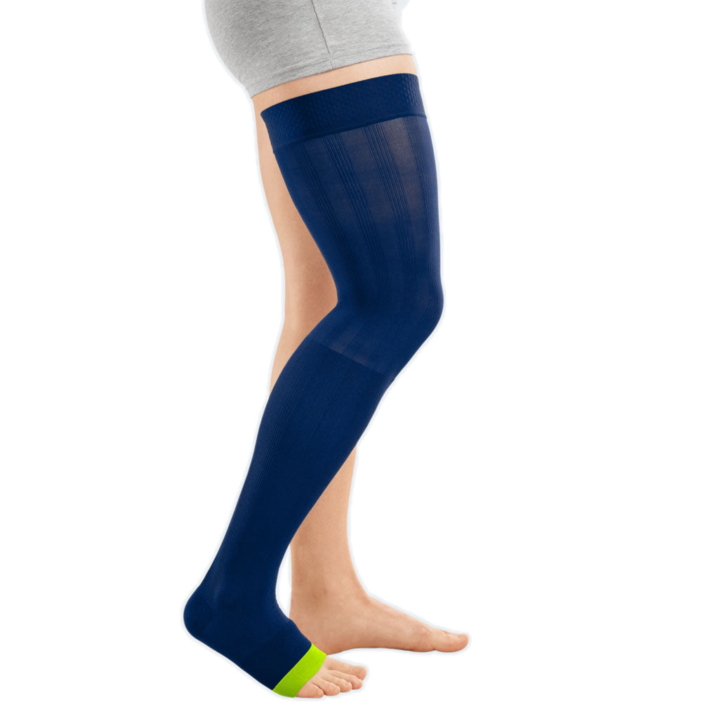 medi Rehab® one weit Kompressionsschenkelstrümpfe AG offen zur Ödemtherapie