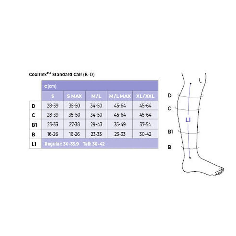 Sigvaris Coolflex Standard Calf Wade Tall Wrap Ödemtherapie