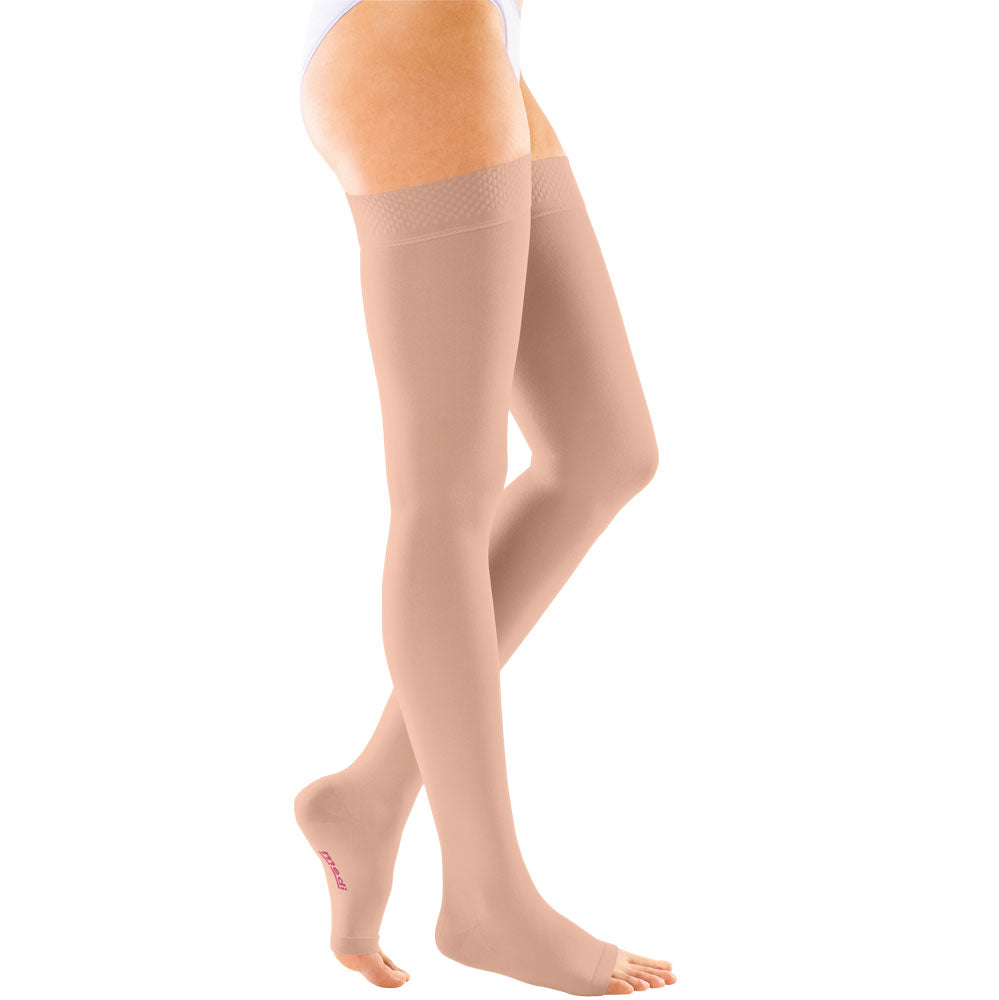 mediven® forte CCL2 AG Schenkelstrümpfe normal (72-83 cm) o. Fußspitze Noppenhaftband