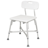Drive medical Duschstuhl mit Rückenlehne XXL DS 250 bis 250 kg