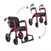 Rollz Motion Performance Rollstuhl-Rollator mit Luftreifen