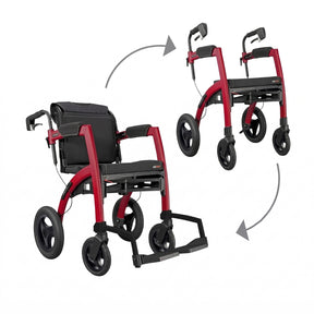 Rollz Motion Performance Rollstuhl-Rollator mit Luftreifen
