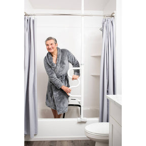 Wonder Bathtube Pole Badewannen-Deckenstange mit Griff - Ohne Bohren