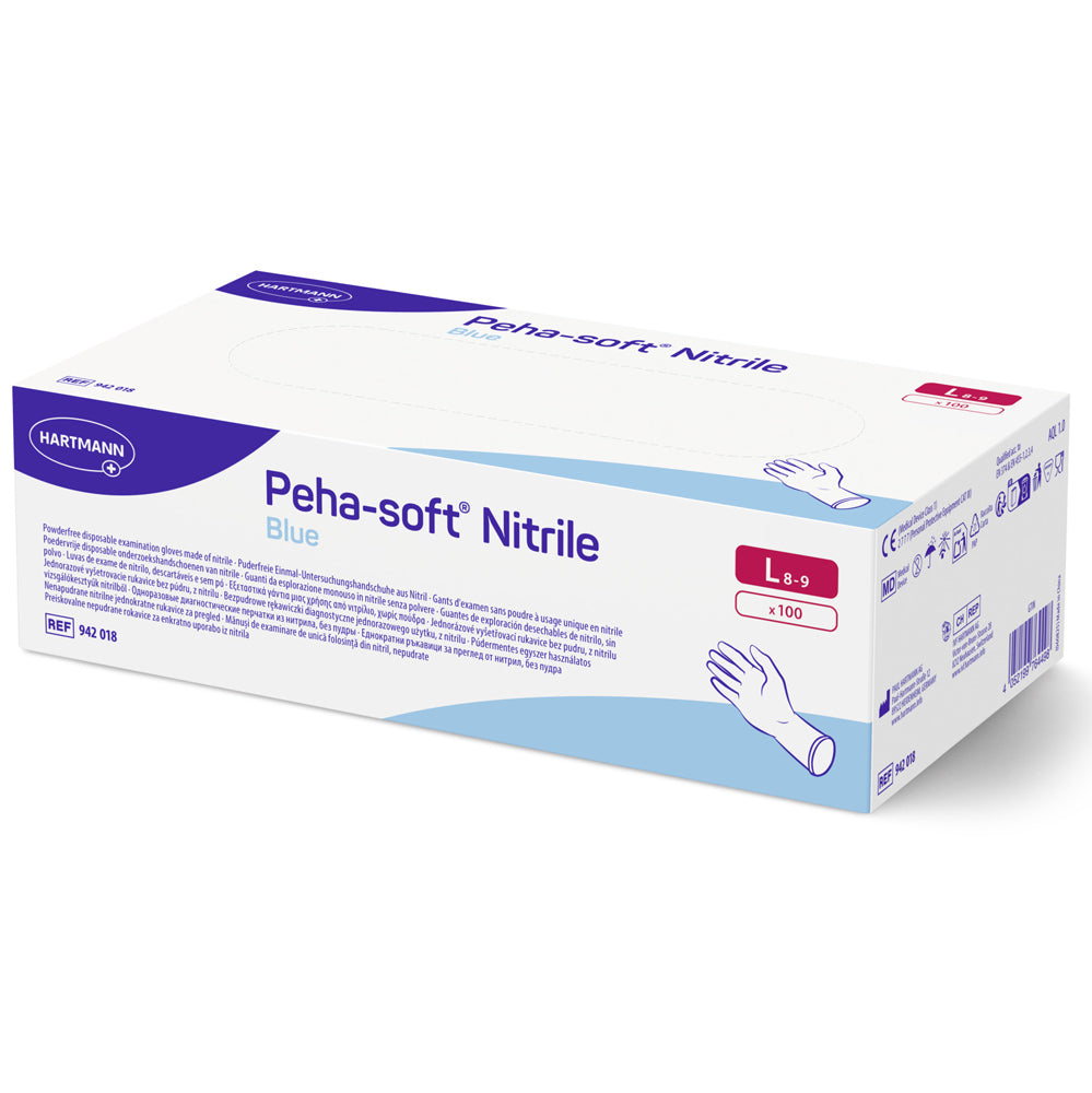Hartmann Peha-soft® nitrile blue powderfree Einweg-Untersuchungshandschuhe (1x100 Stk.)