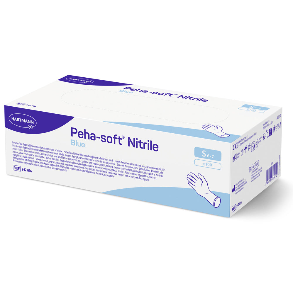 Hartmann Peha-soft® nitrile blue powderfree Einweg-Untersuchungshandschuhe (1x100 Stk.)