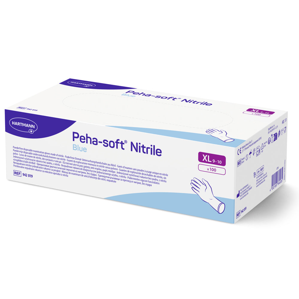 Hartmann Peha-soft® nitrile blue powderfree Einweg-Untersuchungshandschuhe (1x100 Stk.)
