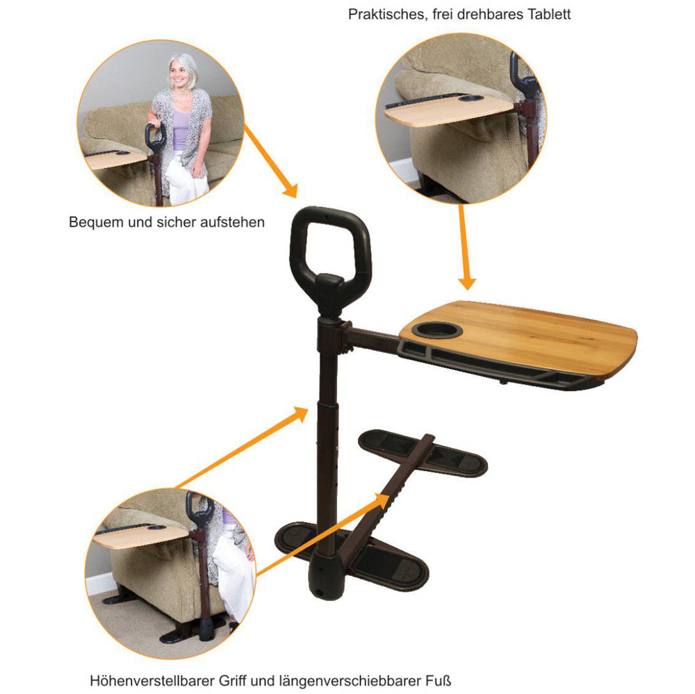 Couchtray Sofagriff - Aufstehhilfe mit Tablett