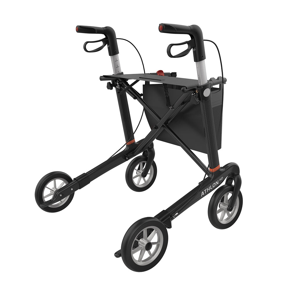 Rehasense Athlon HD Carbon XL Leichtgewichtrollator mit Soft-Rädern
