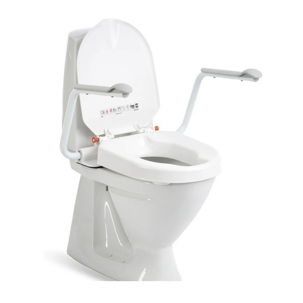 Etac Toilettensitzerhöhung Hi-Loo, fest, mit Armlehnen