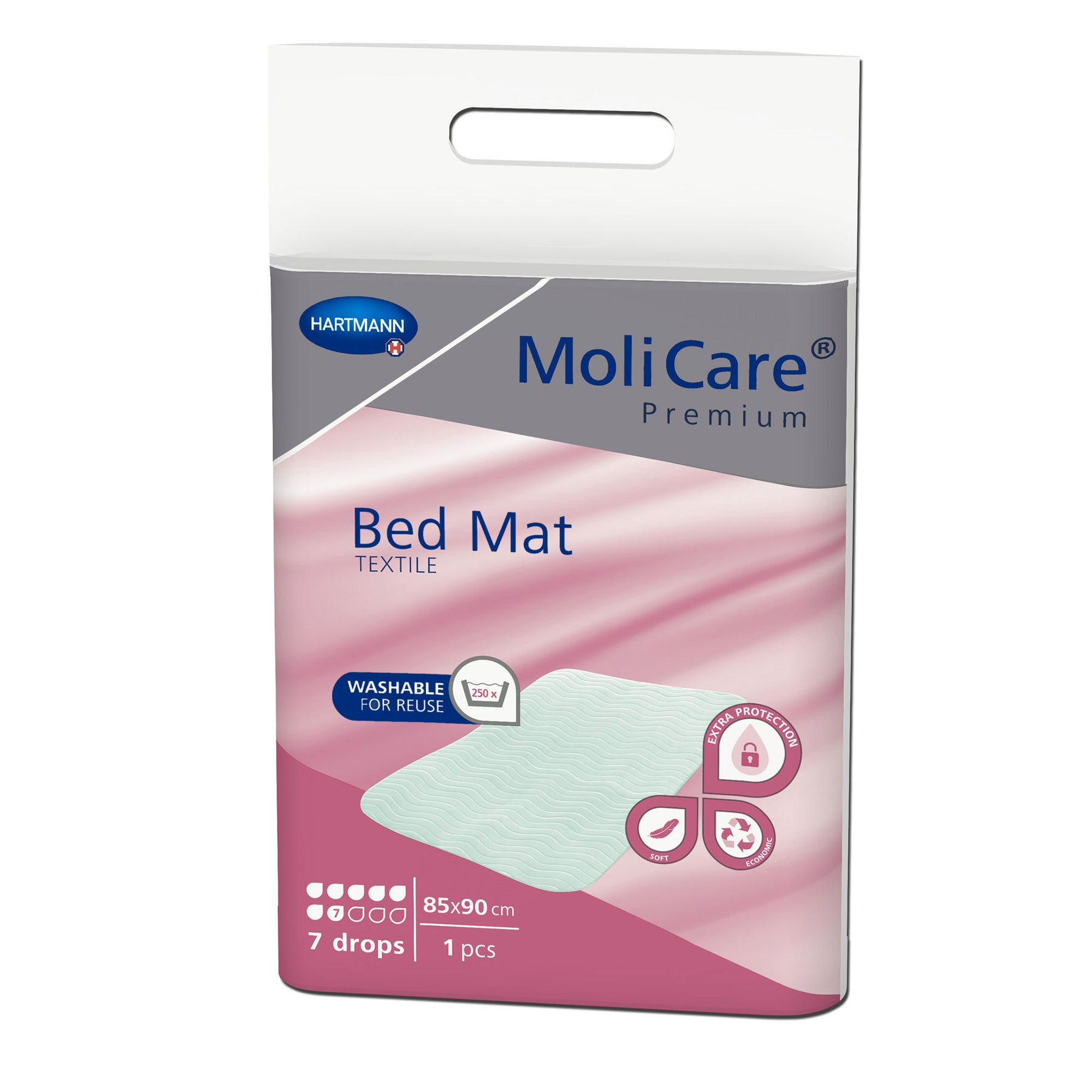 Hartmann Premium Bed Mat Textile 7 Tropfen 85x90 cm Bettschutzeinlage