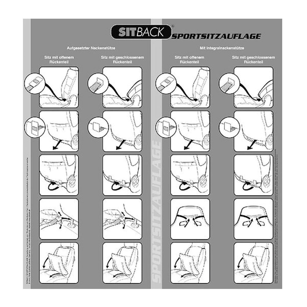 Sitback AIR FIT Premium - Sportsitzauflage