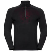 Odlo I-THERMIC Midlayer Herren beheizbares Unterhemd mit 1/2 Reißverschluss